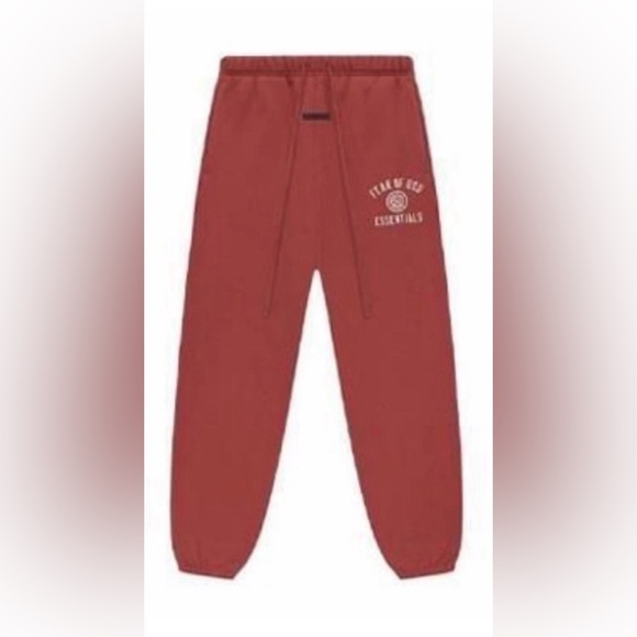 Fear of God Essentials Red Sweatpants NEW WITH TAGS - LARGE